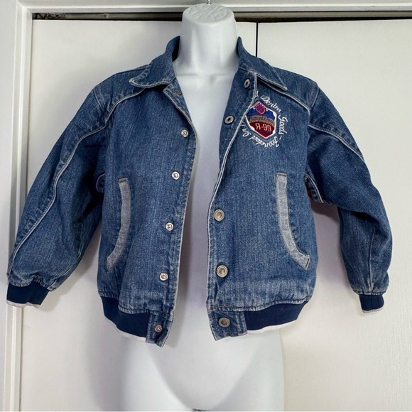Rocawear Original Kids Jean Denim Jacket size 7 Vintage Y2K Embroidered - Picture 4 of 12